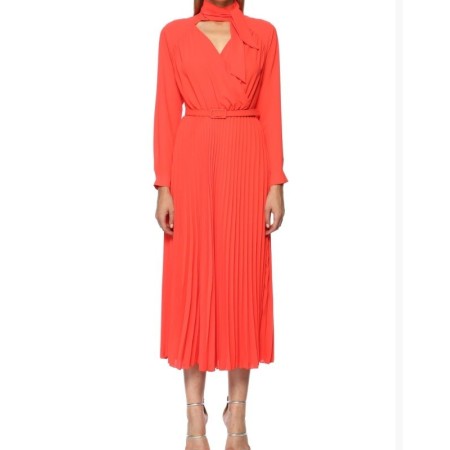 Network Midi Boy Kırmızı Kadın Elbise 1070808-270