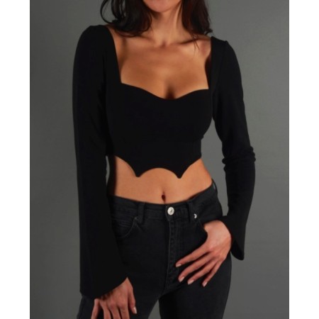 By Pink Freud Kısa Kadın Üst Vamp Top