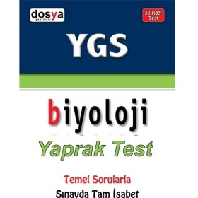 YGS Biyoloji Yaprak Test Dosya Yayınları