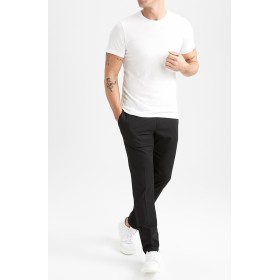 Defacto Slim Fit Bisiklet Yaka Premium Kalite Basic Pamuklu Erkek Tişört M6606AZ23SP